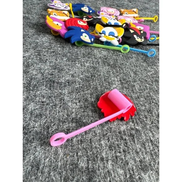 Sonic The Hedgehog Straw Toppers Set Of 10 - Picture 4 of 6